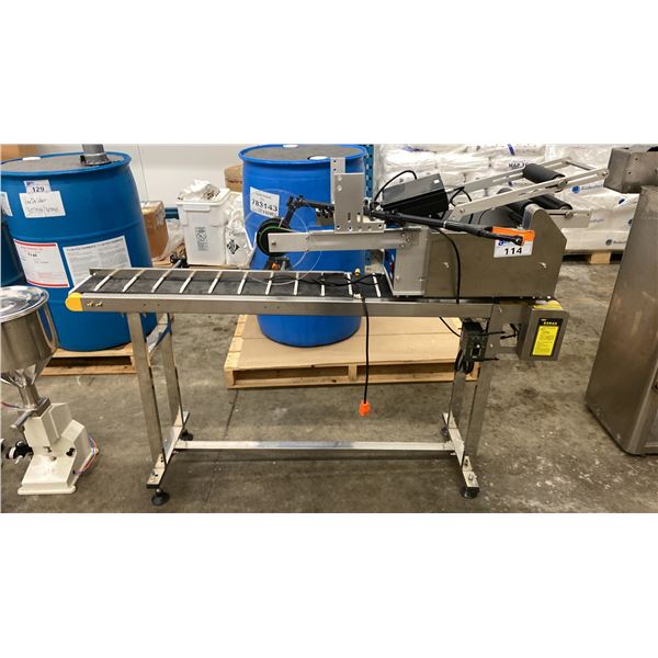 COMMERCIAL PRODUCTION STENCILING CONVEYOR APPROX 5'L