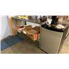 Image 6 : SHIPPING AND RECEIVING STATION WITH CONTENTS- TABLES, PACKAGING TAPE, LABELS, PACKAGING ITEMS & MORE