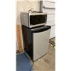 Image 2 : G.E BLACK WITH GREY FRONT COMPACT BAR FRIDGE & PANASONIC MICROWAVE