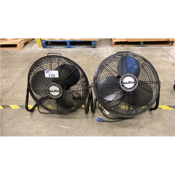 PAIR OF AIR KING FLOOR FANS