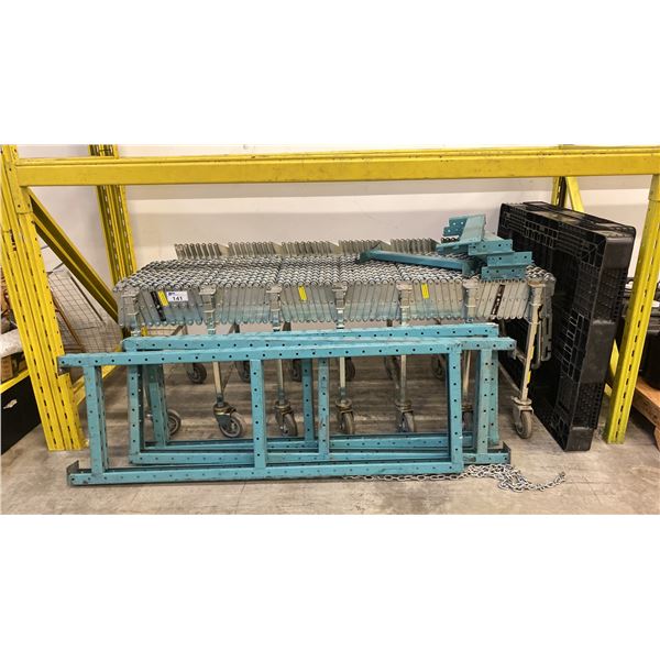 NESTAFLEX 376 HEAVY-DUTY, EXPANDABLE GRAVITY SKATE WHEEL CONVEYOR