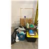 Image 1 : 2 WOODEN PLANT STANDS & ASSORTED GROW ITEMS