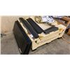 Image 4 : STAINLESS STEEL PREP TABLE TOPS, LEGS & METAL RACKING PARTS WITH WOOD SHELVES