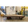 Image 3 : HEAVY DUTY METAL/WOOD TOP MOBILE CART APPROX 6'L X 3'W