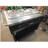 Image 1 : 3 Bay Stainless Steel Steel Table w/ Lids & Inserts