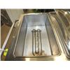 Image 3 : 3 Bay Stainless Steel Steel Table w/ Lids & Inserts
