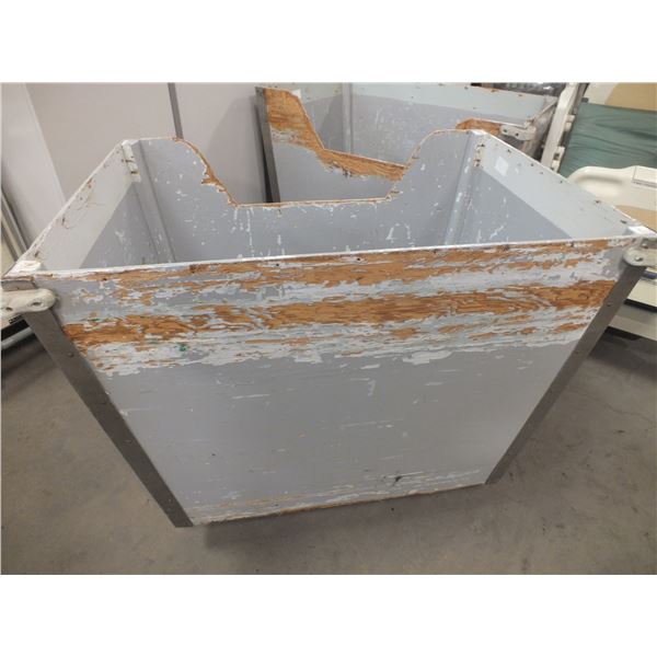 Two Wooden Laundry Carts