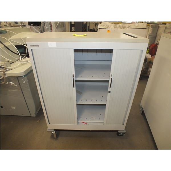 Roll Door Storage Cabinet On Wheels
