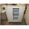 Image 1 : Roll Door Storage Cabinet On Wheels