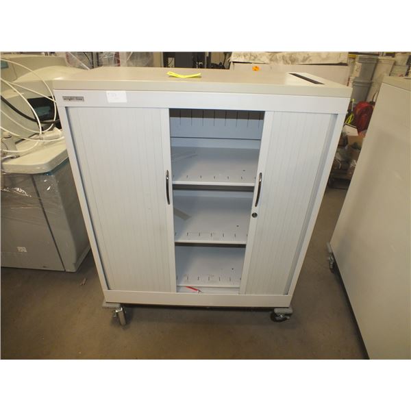 Roll Door Storage Cabinet On Wheels