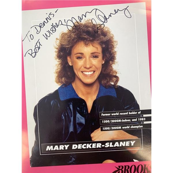 Gold Medalist Mary Decker- Slaney signed photo