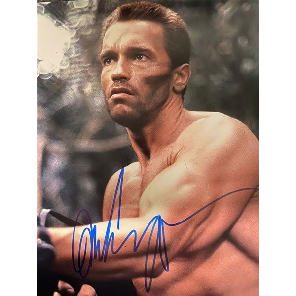 Predator Arnold Schwarzenegger signed photo