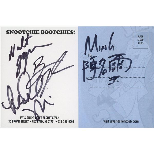 Jay and Silent Bob's Secret Stash signed post card