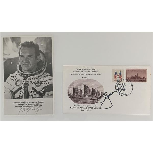 Cosmonaut signed commemorative collection