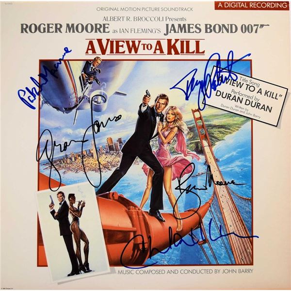 James Bond A View to a Kill cast signed original motion picture soundtrack