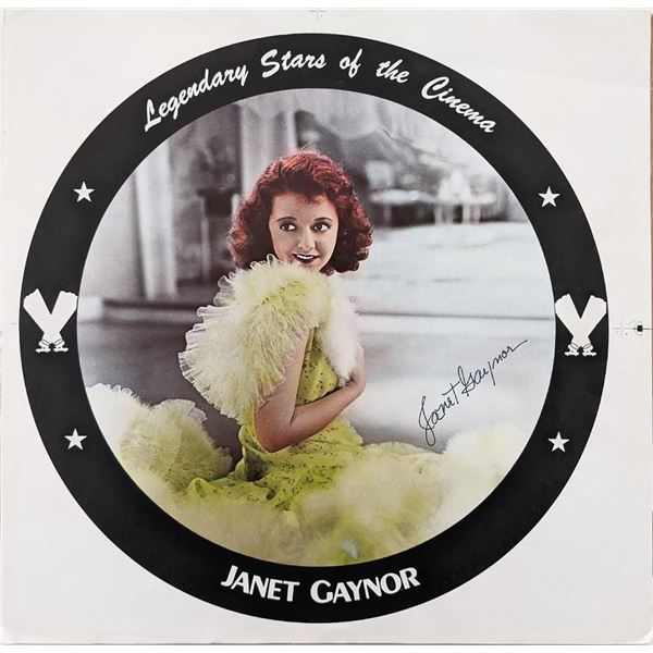 Legendary Stars of Cinema Janet Gaynor signed flat