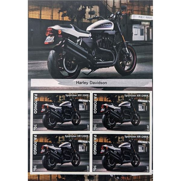 Harley Davidson Stamp Set