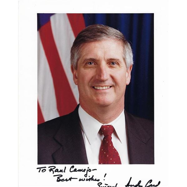 White House Chief of Staff Andy Card signed photo