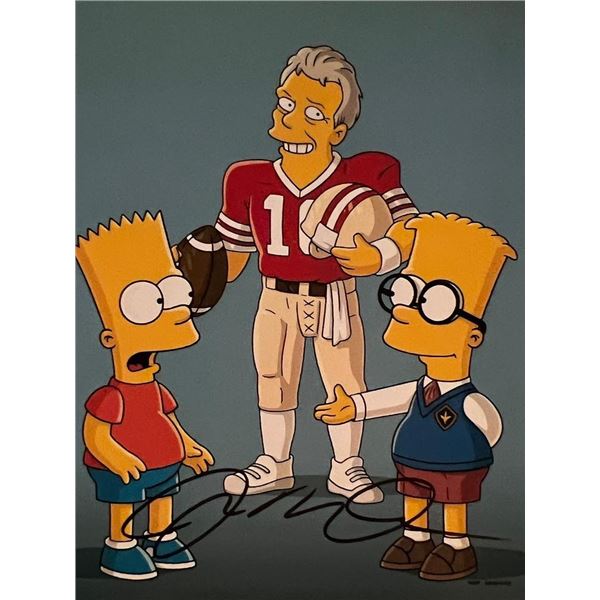 The Simpsons Joe Montana signed photo