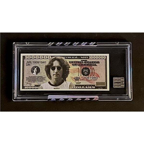 Beatles Limited Edition Encapsulated John Lennon 1000000 Bill