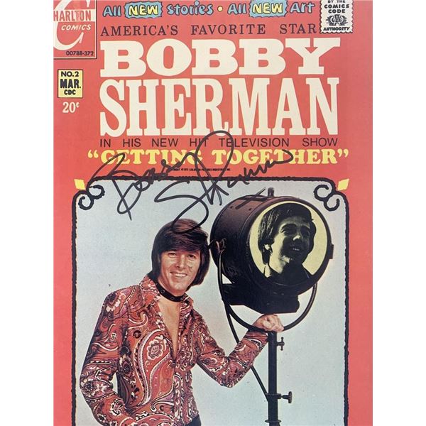 Bobby Sherman signed 1972 comic