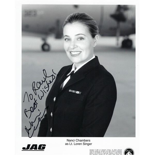 JAG Nanci Chambers signed photo