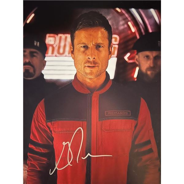 The Running Man Glen Powell signed photo