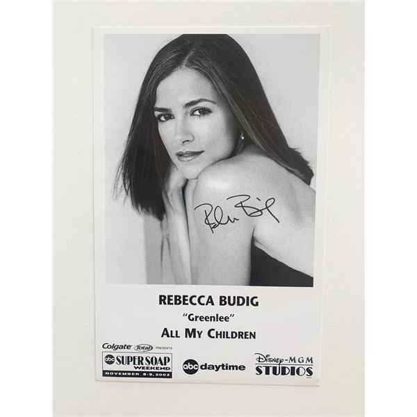 All My Children Rebecca Budig signed photo