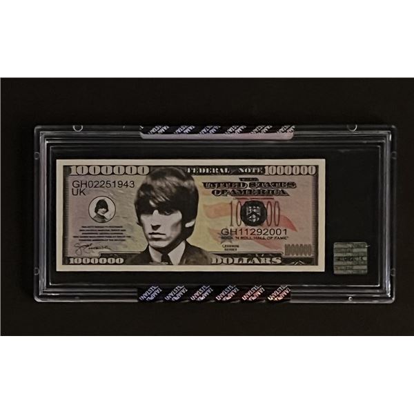 Beatles Limited Edition Encapsulated George Harrison 1000000 Bill