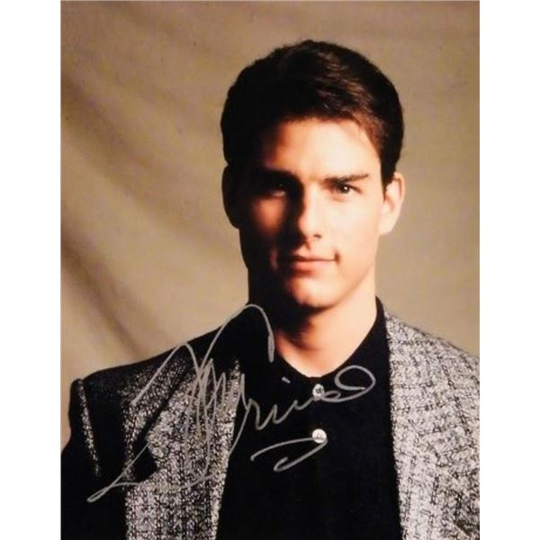 Risky Business Tom Cruise signed portrait photo