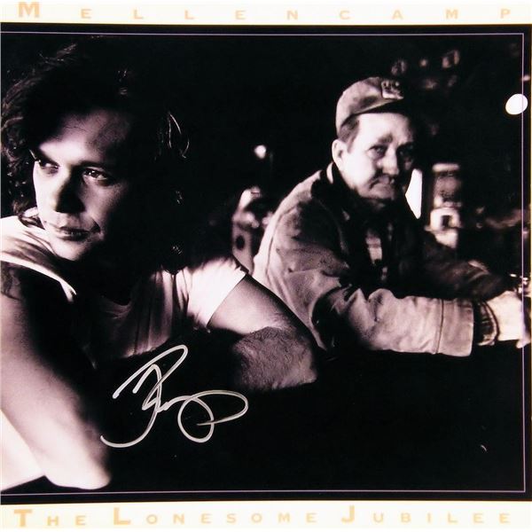 John Cougar Mellencamp signed The Lonesome Jubilee album