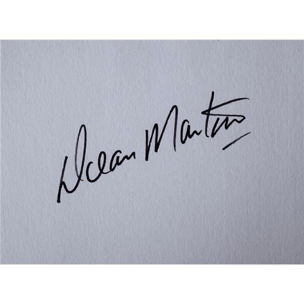 Dean Martin signature slip