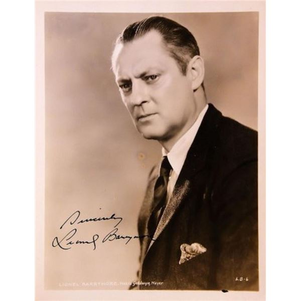 Its A Wonderful Life Lionel Barrymore signed portrait photo
