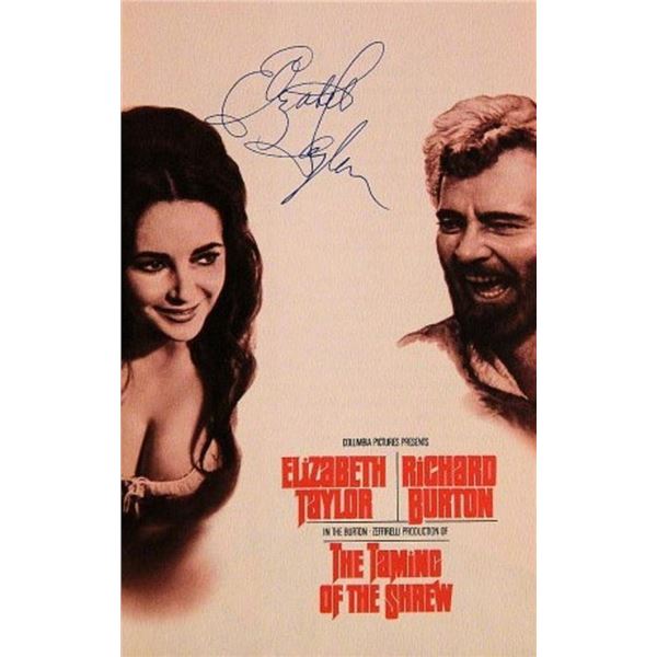 The Taming Of The Shrew Elizabeth Taylor signed Movie Booklet photo