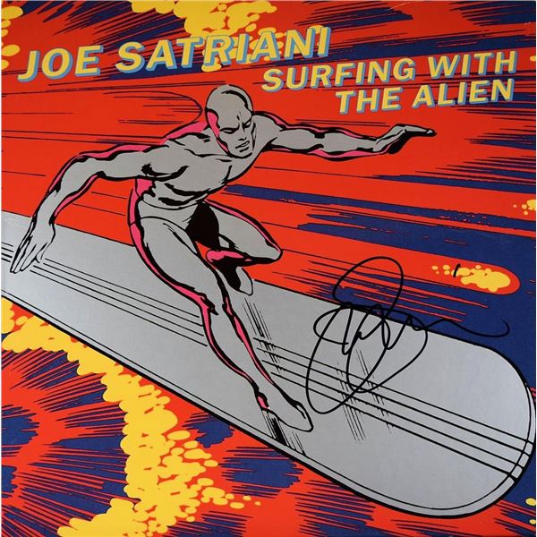 Joe Satriani signed Surfing With The Alien album