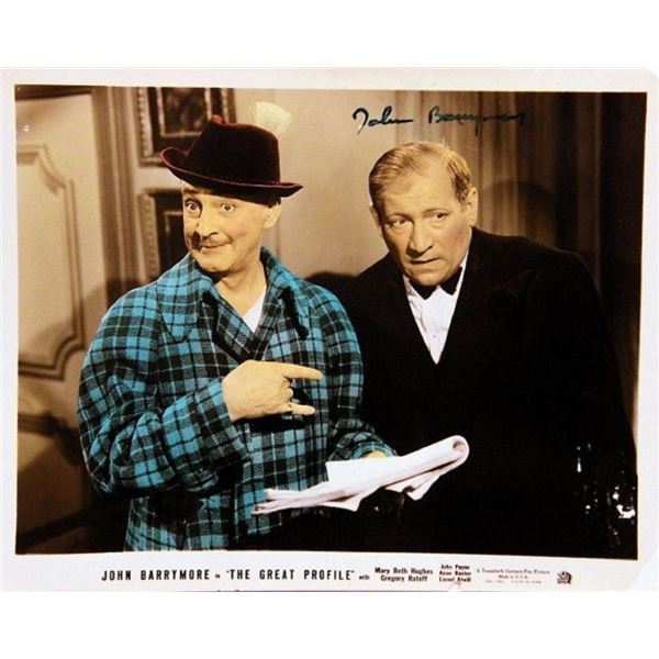 The Great Profile John Barrymore signed movie still photo