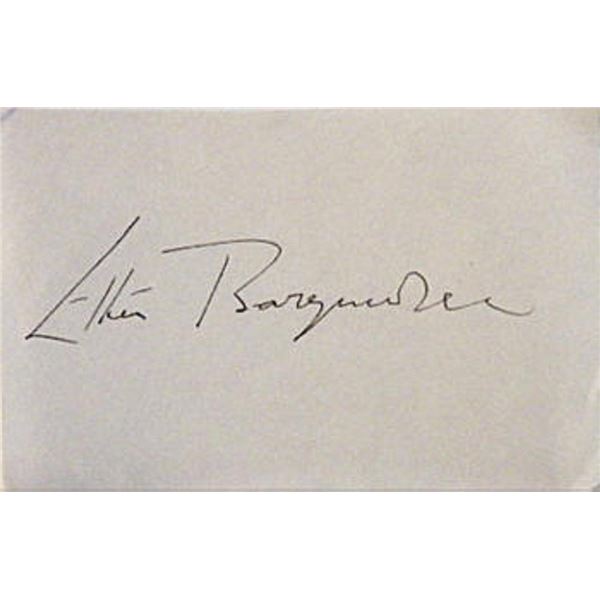 Ethel Barrymore signature slip
