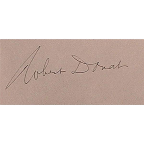 The Count Of Monte Cristo Robert Donat signature slip