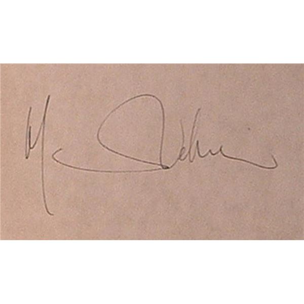 Marlene Dietrich signature slip