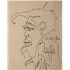 Image 1 : Michael Jackson original hand drawn signed sketch