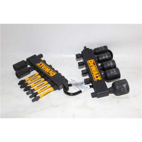 2 PACKS OF DEWALT IMPACT NUT DRIVER AND