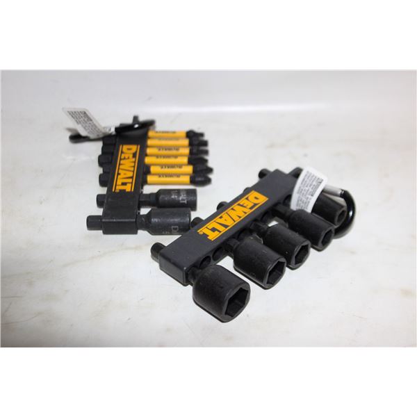 2 PACKS OF DEWALT IMPACT NUT DRIVER AND