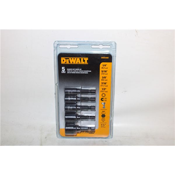 5 PIECE DEWALT MAGNETIC NUT DRIVER SET
