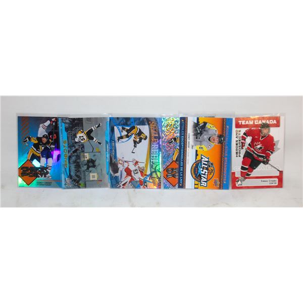 SYDNEY CROSBY HOCKEY CARDS