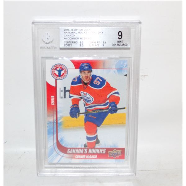 2015/16 CONNOR MCDAVID BECKETT GRADED 9