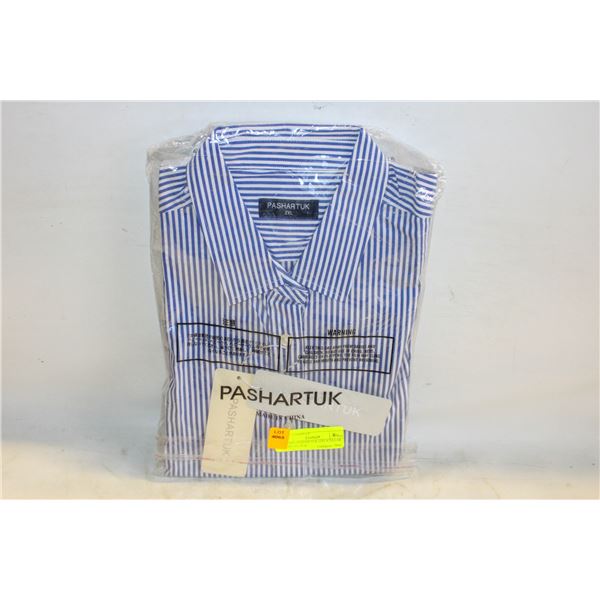 LADIES PASHARTUK (2XL)COLLAR SHIRT BLUE &