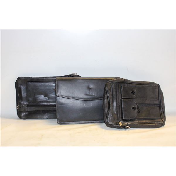 3 NEVER USED GENUINE LEATHER PURSES