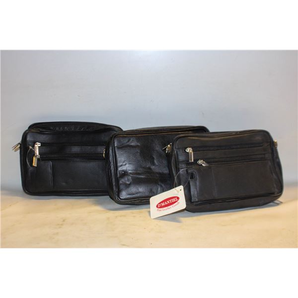 3 NEVER USED GENUINE LEATHER PURSES