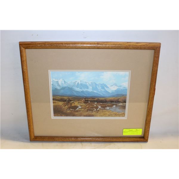 ISABEL LEVESQUE SIGNED PRINT FRAMED 83/