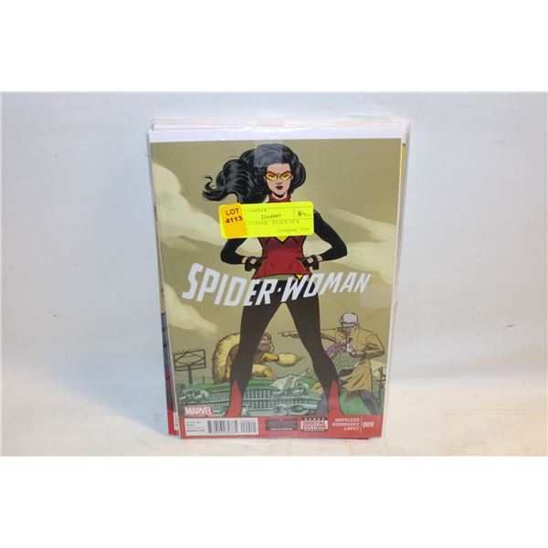 SPIDER WOMAN – STACK OF 8 COMICS